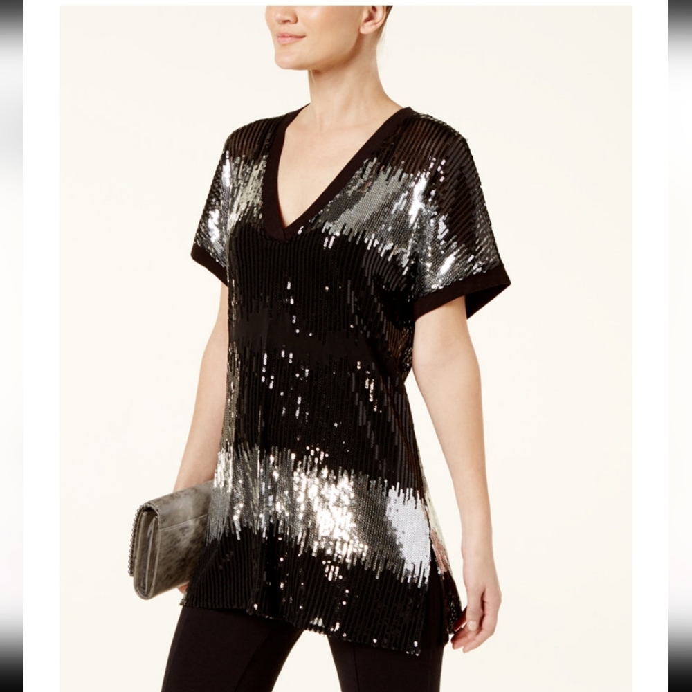 I.N.C Concepts sequin tunic size small